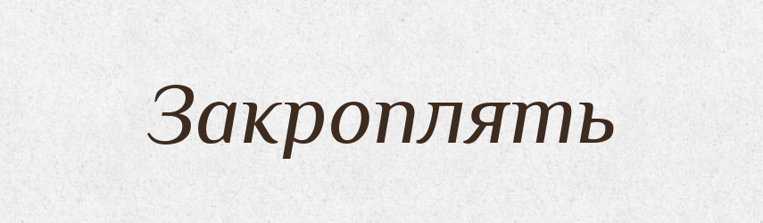 Закроплять — Російсько-український академічний словник (А–П)