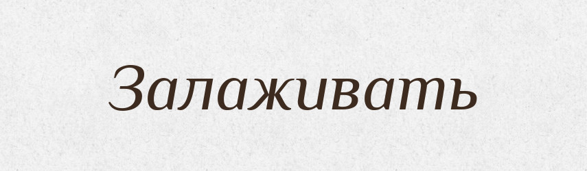 Залаживать — Російсько-український академічний словник (А–П)