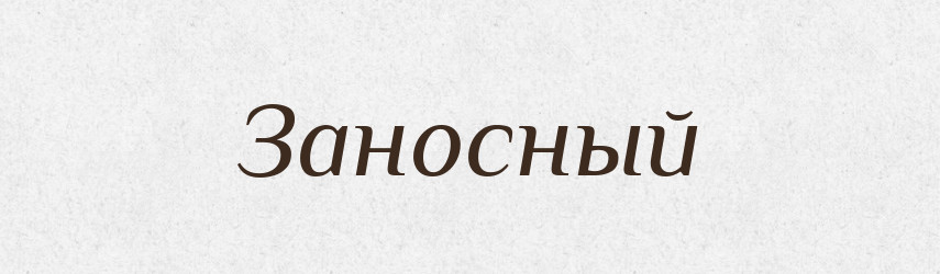 Заносный — Російсько-український академічний словник (А–П)
