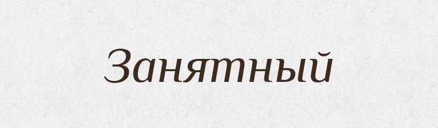 Занятный — Російсько-український академічний словник (А–П)