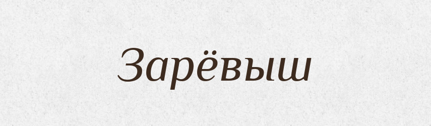 Зарёвыш — Російсько-український академічний словник (А–П)