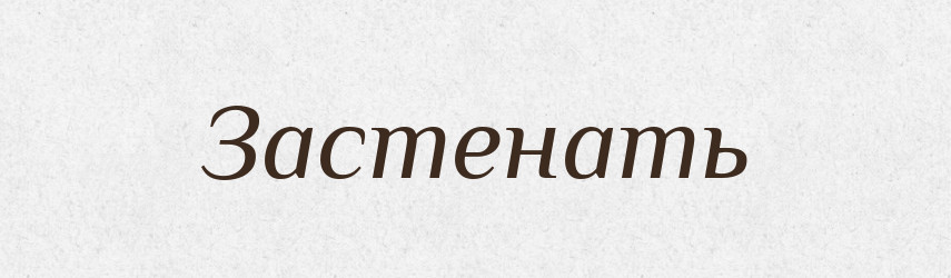 Застенать — Російсько-український академічний словник (А–П)