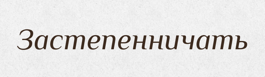 Застепенничать — Російсько-український академічний словник (А–П)