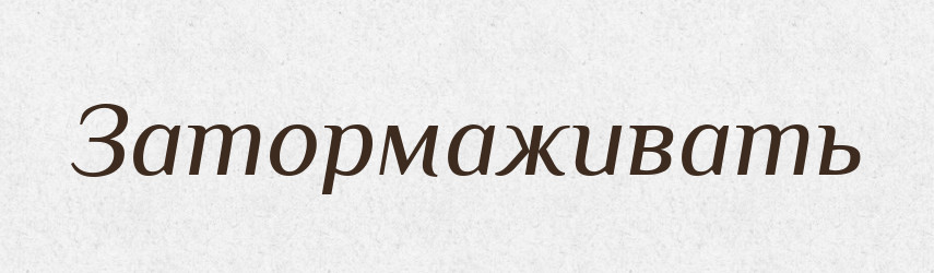 Затормаживать — Російсько-український академічний словник (А–П)