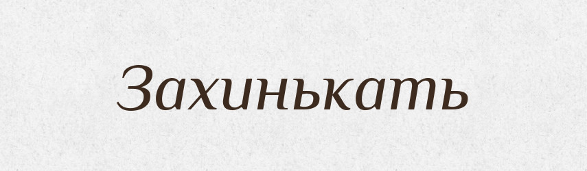 Захинькать — Російсько-український академічний словник (А–П)
