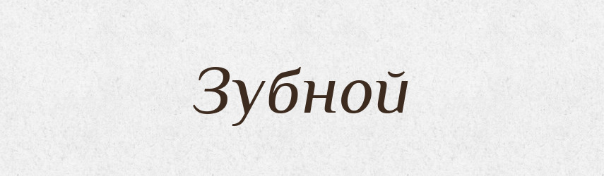 Зубной — Російсько-український академічний словник (А–П)