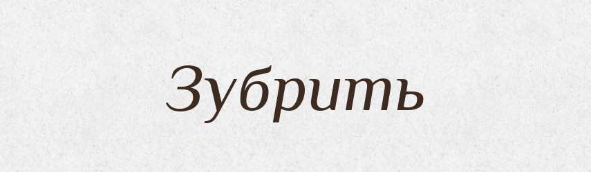Зубрить — Російсько-український академічний словник (А–П)