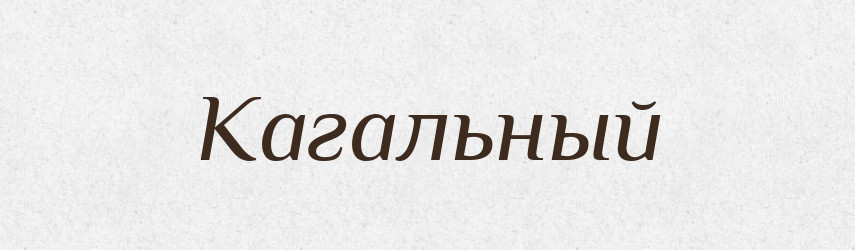 Кагальный — Російсько-український академічний словник (А–П)