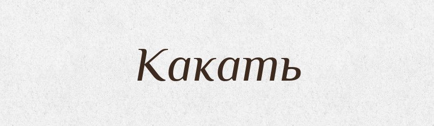 Какать — Російсько-український академічний словник (А–П)