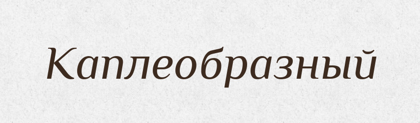 Каплеобразный — Російсько-український академічний словник (А–П)