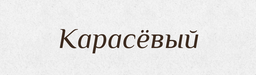 Карасёвый — Російсько-український академічний словник (А–П)