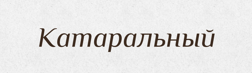 Катаральный — Російсько-український академічний словник (А–П)