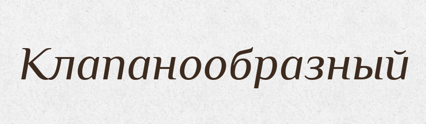 Клапанообразный — Російсько-український академічний словник (А–П)
