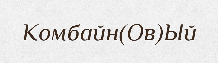 Комбайн(Ов)Ый — Російсько-український академічний словник (А–П)