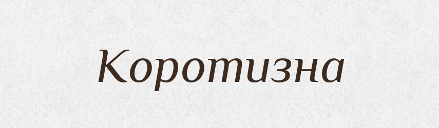 Коротизна — Російсько-український академічний словник (А–П)