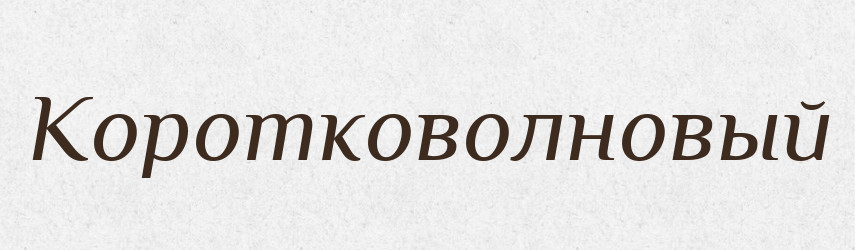 Коротковолновый — Російсько-український академічний словник (А–П)