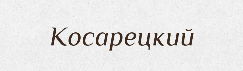Косарецкий — Російсько-український академічний словник (А–П)