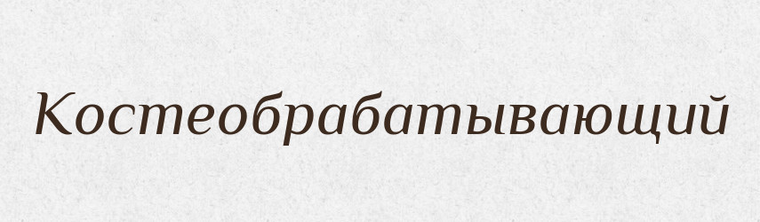 Костеобрабатывающий — Російсько-український академічний словник (А–П)