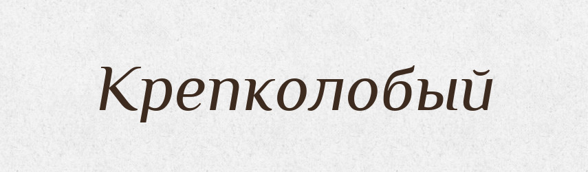 Крепколобый — Російсько-український академічний словник (А–П)