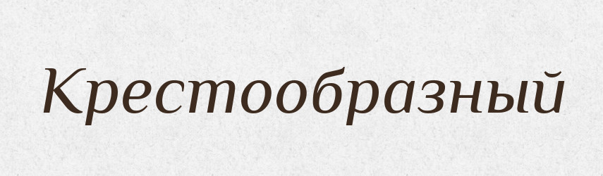 Крестообразный — Російсько-український академічний словник (А–П)