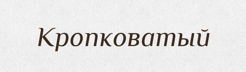Кропковатый — Російсько-український академічний словник (А–П)