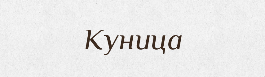 Куница — Російсько-український академічний словник (А–П)