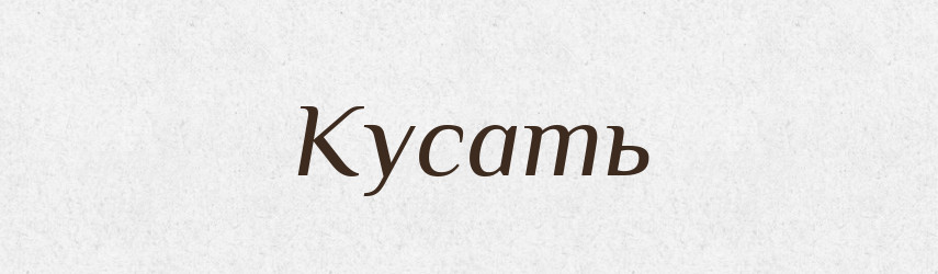 Кусать — Російсько-український академічний словник (А–П)