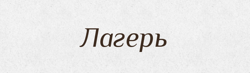 Лагерь — Російсько-український академічний словник (А–П)
