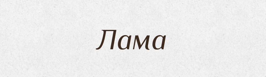 Лама — Російсько-український академічний словник (А–П)