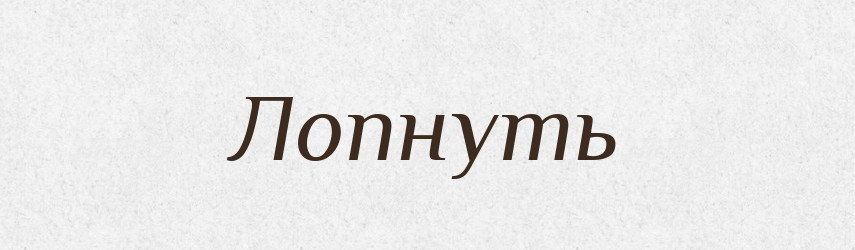 Лопнуть — Російсько-український академічний словник (А–П)