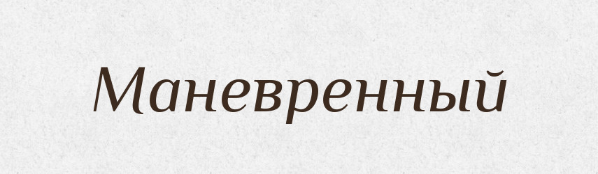 Маневренный — Російсько-український академічний словник (А–П)
