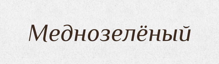 Меднозелёный — Російсько-український академічний словник (А–П)