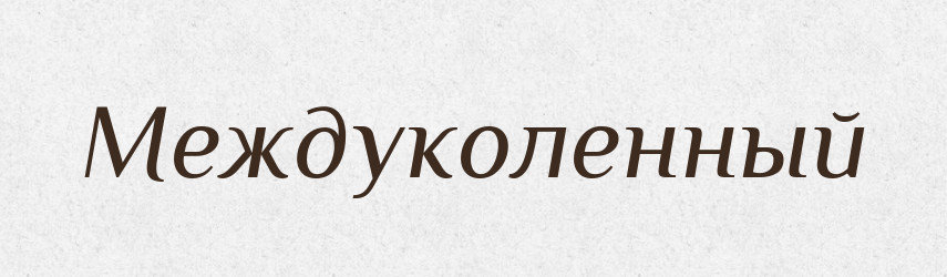Междуколенный — Російсько-український академічний словник (А–П)