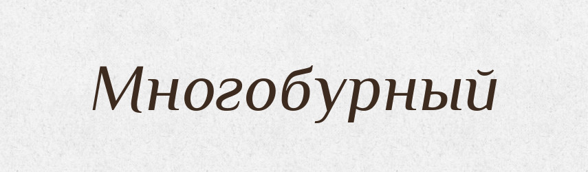 Многобурный — Російсько-український академічний словник (А–П)