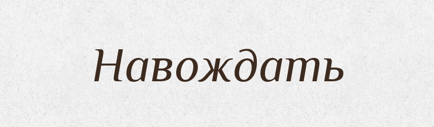 Навождать — Російсько-український академічний словник (А–П)