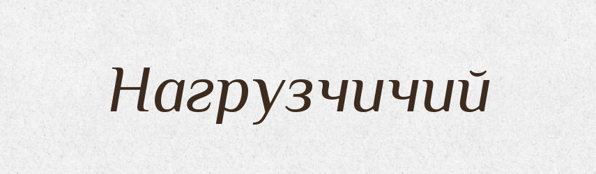 Нагрузчичий — Російсько-український академічний словник (А–П)