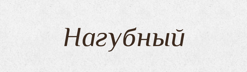 Нагубный — Російсько-український академічний словник (А–П)