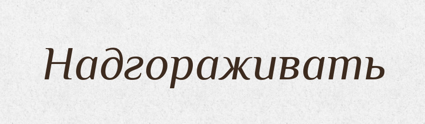 Надгораживать — Російсько-український академічний словник (А–П)