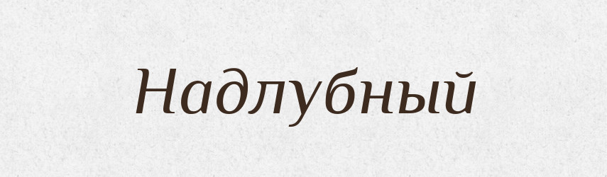 Надлубный — Російсько-український академічний словник (А–П)