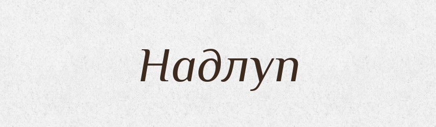 Надлуп — Російсько-український академічний словник (А–П)