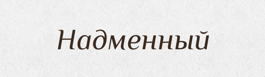 Надменный — Російсько-український академічний словник (А–П)
