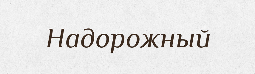 Надорожный — Російсько-український академічний словник (А–П)