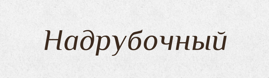 Надрубочный — Російсько-український академічний словник (А–П)
