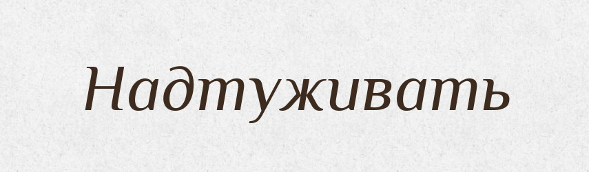 Надтуживать — Російсько-український академічний словник (А–П)