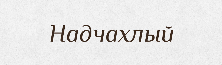 Надчахлый — Російсько-український академічний словник (А–П)