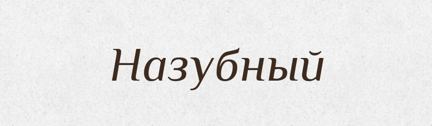 Назубный — Російсько-український академічний словник (А–П)