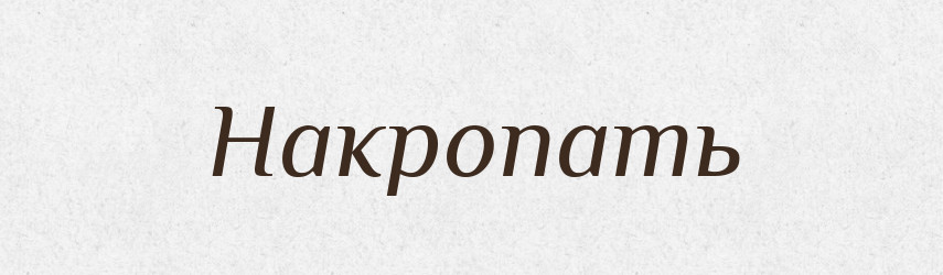 Накропать — Російсько-український академічний словник (А–П)