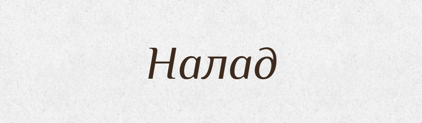 Налад — Російсько-український академічний словник (А–П)