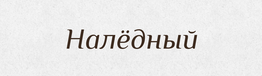 Налёдный — Російсько-український академічний словник (А–П)