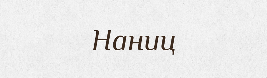 Наниц — Російсько-український академічний словник (А–П)